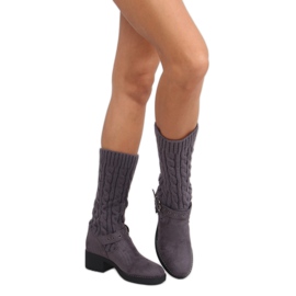 Botas altas con caña NC109 gris 4