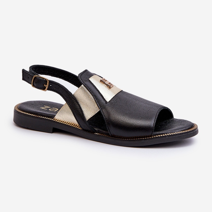 Zazoo 40385 Sandalias Mujer Piel Negro 1