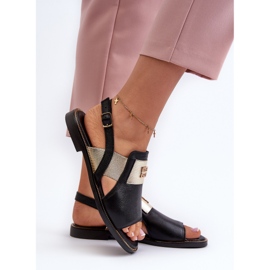 Zazoo 40385 Sandalias Mujer Piel Negro 6