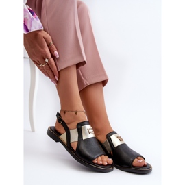 Zazoo 40385 Sandalias Mujer Piel Negro 8