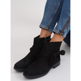 Botas Ante Con Lazo B7713 Negro 3