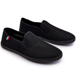 Zapatillas Deportivas Caladas para Hombre Zapatillas Negras Koboru negro 6