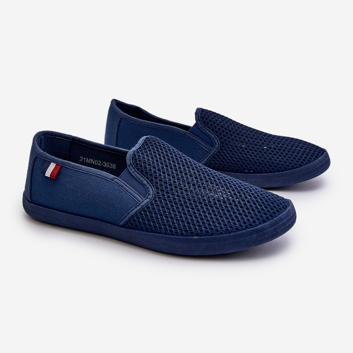 Zapatillas Deportivas Caladas para Hombre, Azul Marino Koboru 1 Zapatillas Deportivas Caladas para Hombre, Azul Marino Koboru 1