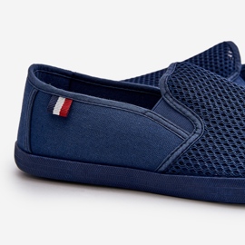 Zapatillas Deportivas Caladas para Hombre, Azul Marino Koboru 4