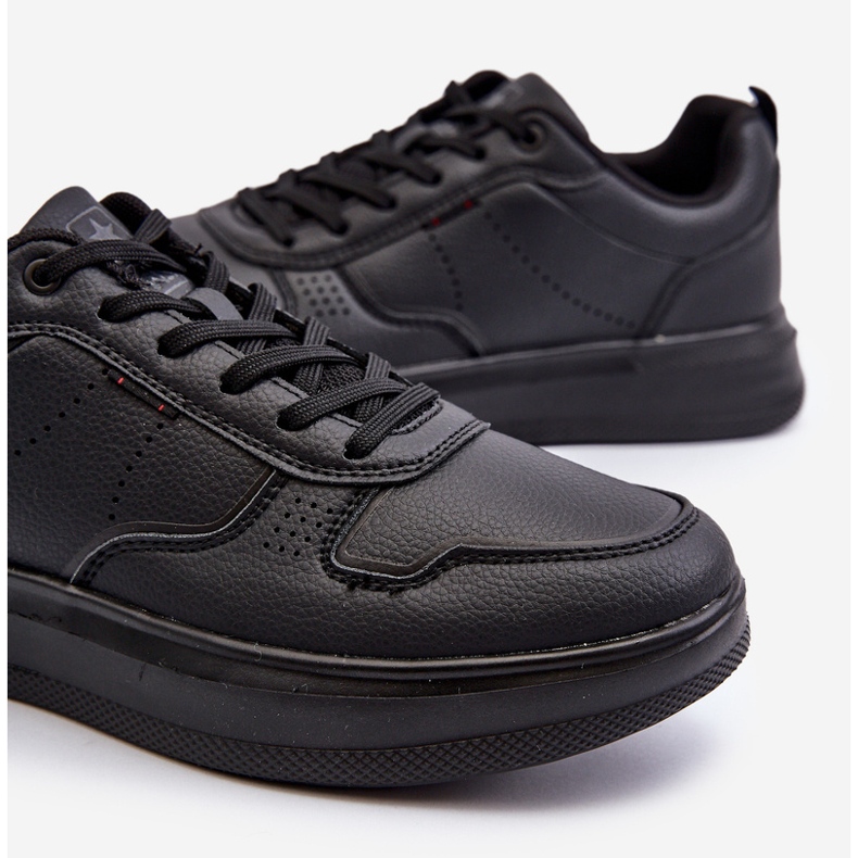 Zapatillas Deportivas Ligeras Para Hombre Con Plataforma En Piel Ecológica, Negro Uziran 2 Zapatillas Deportivas Ligeras Para Hombre Con Plataforma En Piel Ecológica, Negro Uziran 2