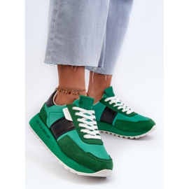 Zapatillas Mujer Plataforma Big Star NN274501 Memory Foam System Verde 6