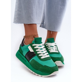 Zapatillas Mujer Plataforma Big Star NN274501 Memory Foam System Verde 9