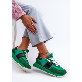 Zapatillas Mujer Plataforma Big Star NN274501 Memory Foam System Verde 2