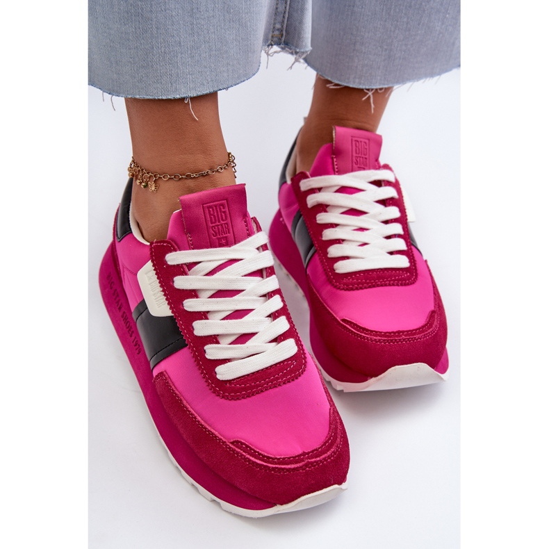 Zapatillas de Mujer con Plataforma Big Star NN274500 Memory Foam System Fucsia rosa 2