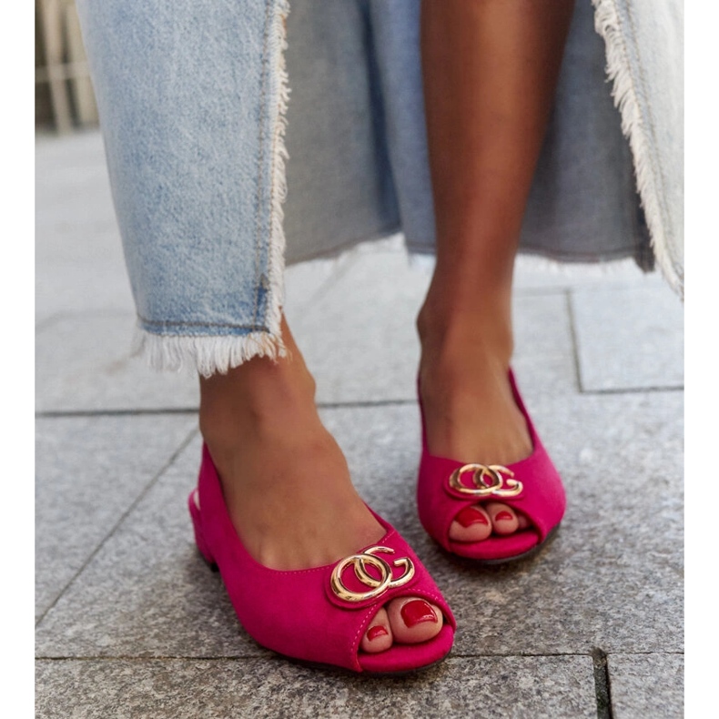 Sandalias Warda con plantilla de piel rosa 1