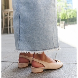 Sandalias Warda con plantilla de piel beige 3