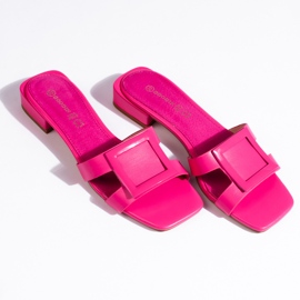 Chanclas de mujer elegantes rosas clásicas. rosado 3