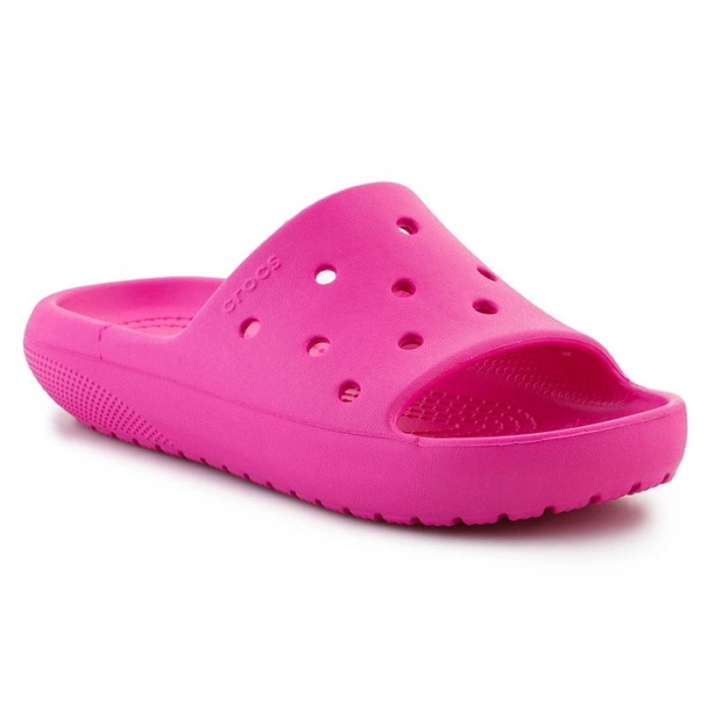 Chanclas Crocs Classic Slide V2 Niños 209422-6UB rosado 1