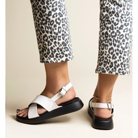 Sandalias con plataforma Burnet blancas blanco 1