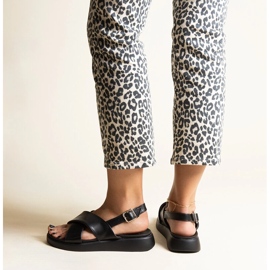 Sandalias plataforma Burnet negras negro 3