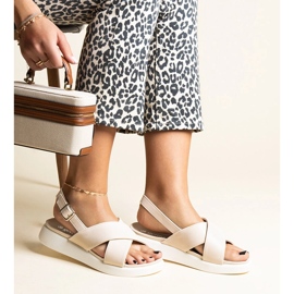 Sandalias plataforma Burnet beige 3