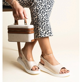Sandalias slip-on doradas con brillo Taylak dorado 1