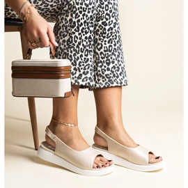 Sandalias slip-on doradas con brillo Taylak dorado 3
