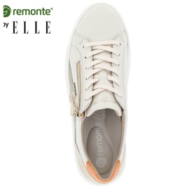 Deportivas mujer cómodas piel beige Remonte D1C01-81 1