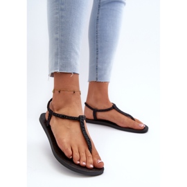 Sandalias Chanclas De Mujer Con Purpurina 26914 Ipanema Class Brilha Fem Negro 3