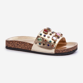 Chanclas de Mujer Con Adornos S.Barski MY122 Dorado 1