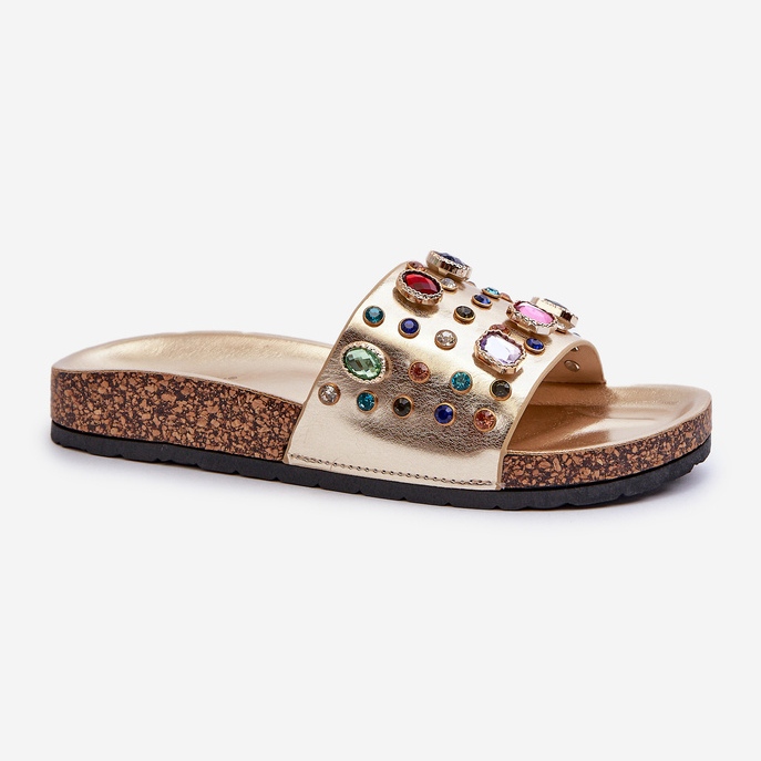 Chanclas de Mujer Con Adornos S.Barski MY122 Dorado 1
