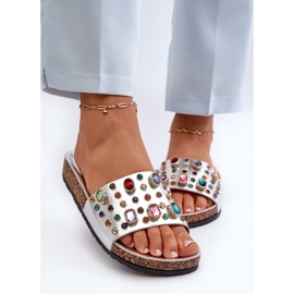 Chanclas de Mujer Con Adornos S.Barski MY122 Plata 3