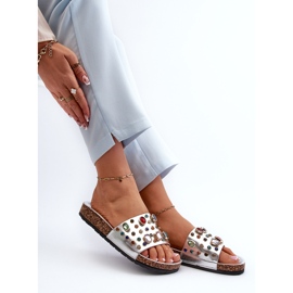 Chanclas de Mujer Con Adornos S.Barski MY122 Plata 5