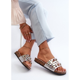 Chanclas de Mujer Con Adornos S.Barski MY122 Plata 6