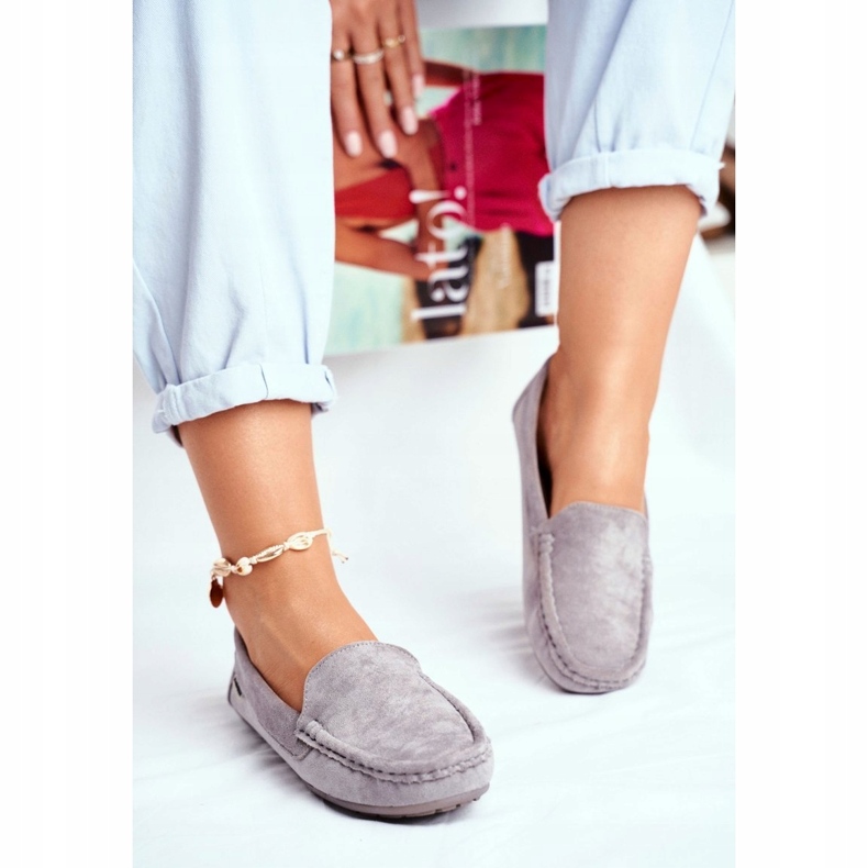 Evento Mocasines Mujer, Ante Gris 1