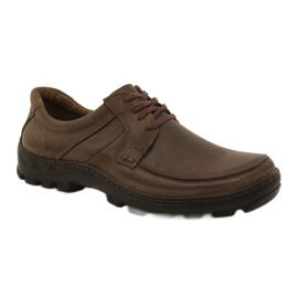 KOMODO Zapatos de cuero para hombre 853 marrón 8