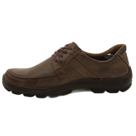 KOMODO Zapatos de cuero para hombre 853 marrón 9