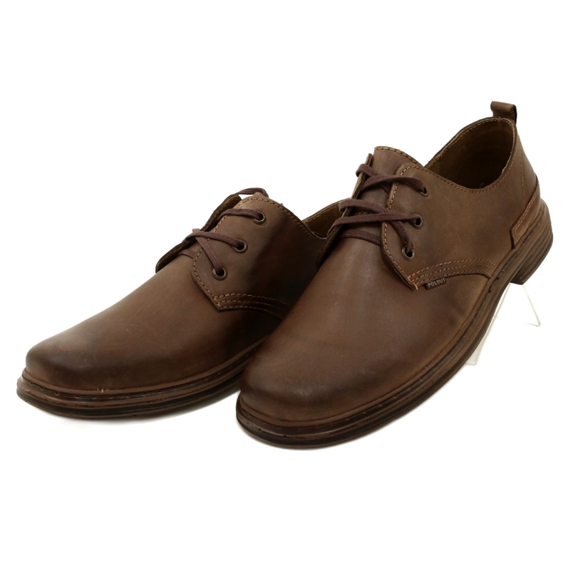 Polbut Zapatos de cuero para hombres 191k marrón 4 Polbut Zapatos de cuero para hombres 191k marrón 4