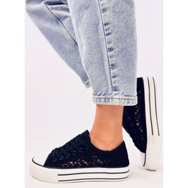 Zapatillas Ferrie de encaje negro 4