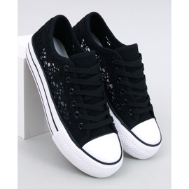 Zapatillas Ferrie de encaje negro 5