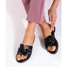 Chanclas de mujer negras. negro 3