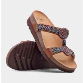 Scholl Chanclas New Bogota Cuña F26607-1011 marrón 1 Scholl Chanclas New Bogota Cuña F26607-1011 marrón 1