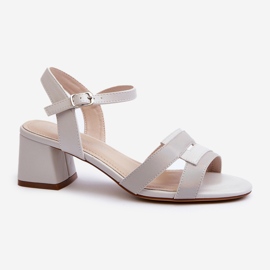 Sandalias de Tacón Alto para Mujer Elaboradas en Piel Ecológica Sergio Leone SK894 Gris 1 Sandalias de Tacón Alto para Mujer Elaboradas en Piel Ecológica Sergio Leone SK894 Gris 1