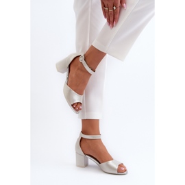 Vinceza 20100 Sandalias Tacón Piel Plata 6