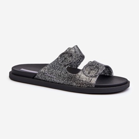 Chanclas Mujer Glitter Con Hebillas 83530 Ipanema Follow Fem Negro 1