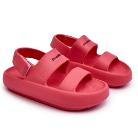 Sandalias ligeras de espuma con velcro ProWater PRO-24-05-02K Rosa rosado 7