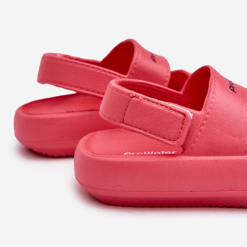 Sandalias ligeras de espuma con velcro ProWater PRO-24-05-02K Rosa 1