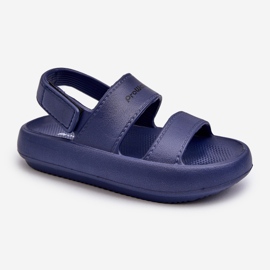 Sandalias ligeras de espuma con velcro ProWater PRO-24-05-01K Azul marino 4