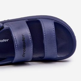 Sandalias ligeras de espuma con velcro ProWater PRO-24-05-01K Azul marino 2