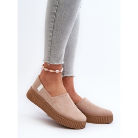Big Star Zapatillas Mujer Plataforma NN276007 Memory Foam System Beige 2