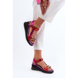 S.Barski Sandalias Cuña Mujer D&amp;A CR954 Morado violeta 12