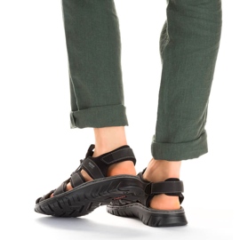 Sandalias hombre Rieker 26770-00 cómodas negras integradas negro 7