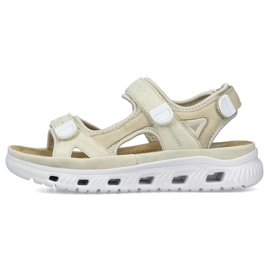 Sandalias mujer cómodas velcro beige Rieker 64074-60 2