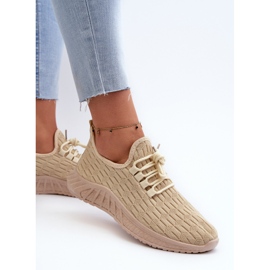 Deportivas Mujer Ligeras de Tela Beige Xalara 5