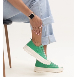 Zapatillas verdes masivas Big Star NN274130 4